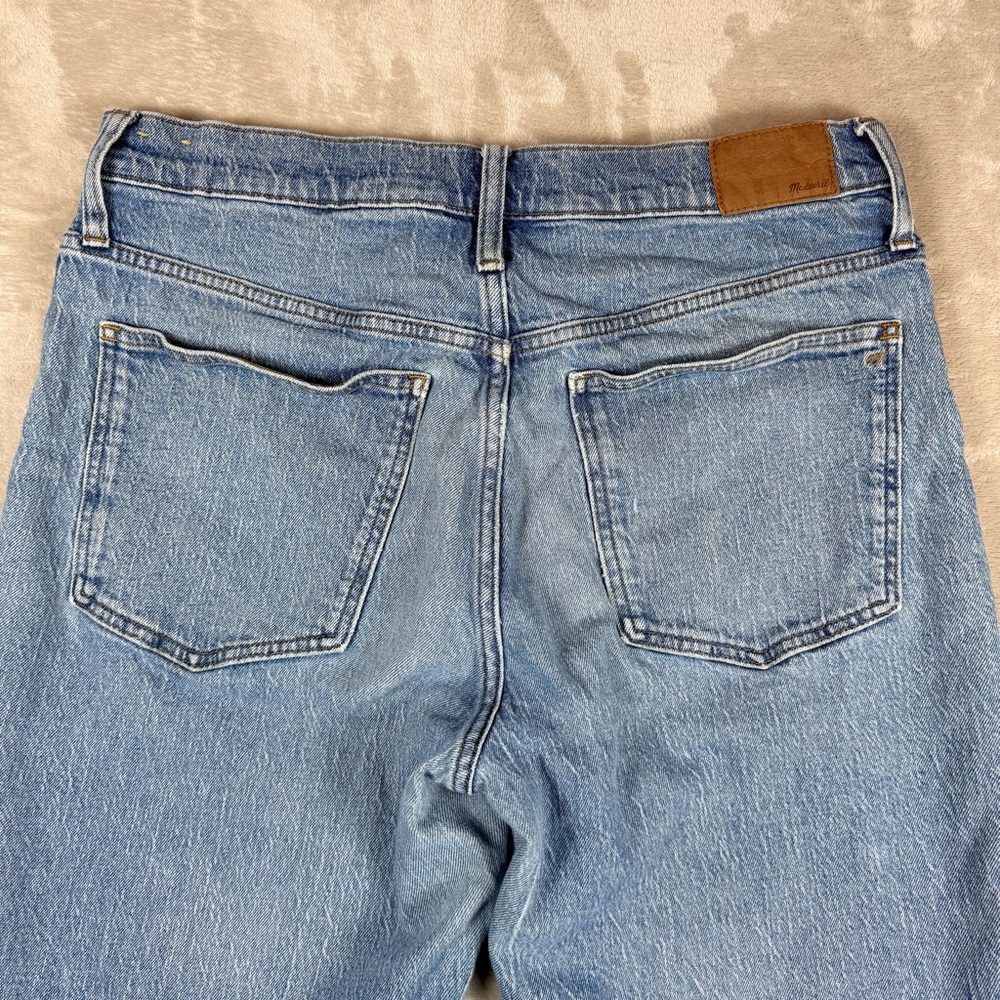 Madewell Perfect Vintage High Rise Straight Crop Jeans Raw Hem Size 31 - Picture 6 of 12